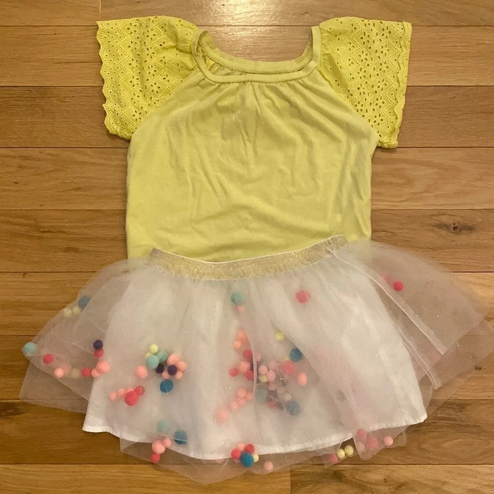 Cat & Jack Tulle Skirt Set M (7-8)